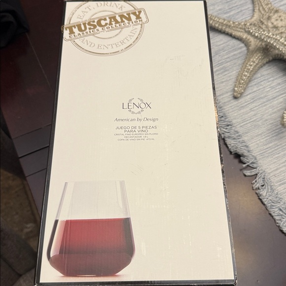 NIB Lenox Tuscany Classics 5 Piece Wine Set - Picture 2 of 4